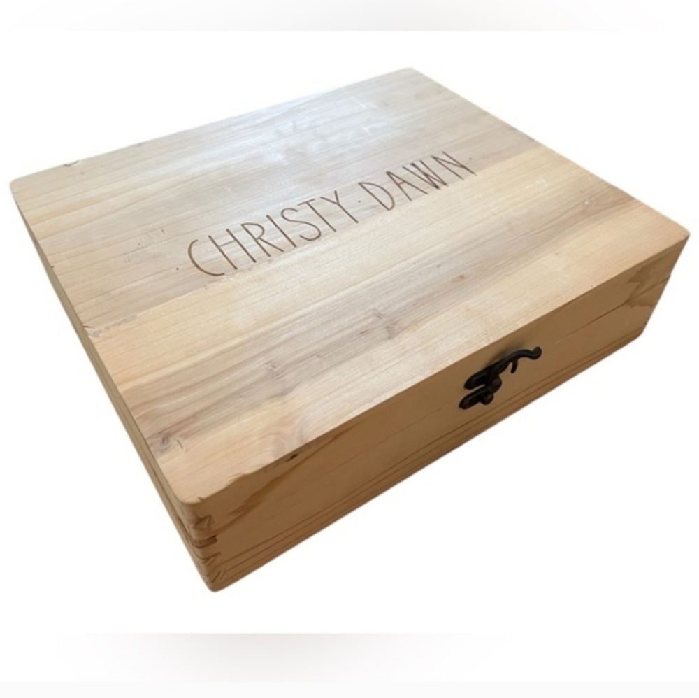Christy Dawn Natural Wooden Box - RARE